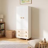 [en.casa] Kinderkleiderschrank Vaarentaa 156x60x41 cm Eicheoptik
