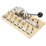 ●●● 【Holzplatzierung】 Das Schmuckbiegewerkzeug ist mit einem Holzplatzierungsgestell ausgestattet und sieht insgesamt wunderschön aus. Das Werkzeug ist so konstruiert, dass es mit Schrauben befestigt werden kann, und der Betrieb ist stabil.