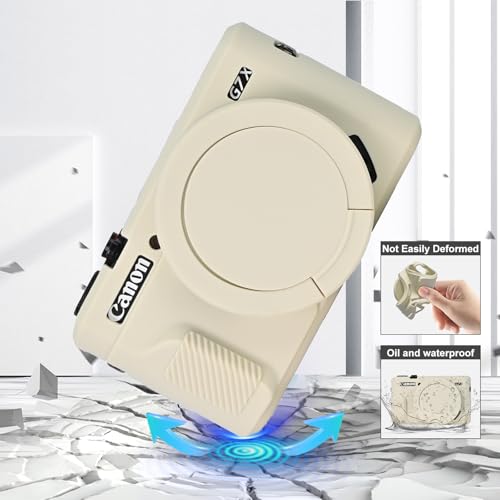 Funda de silicona para cámara G7X Mark II color beige miniatura 6