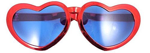 Adults Jumbo Comedy Clown Glasses Sunglasses Specs Fancy Dress Eyewear [Red]