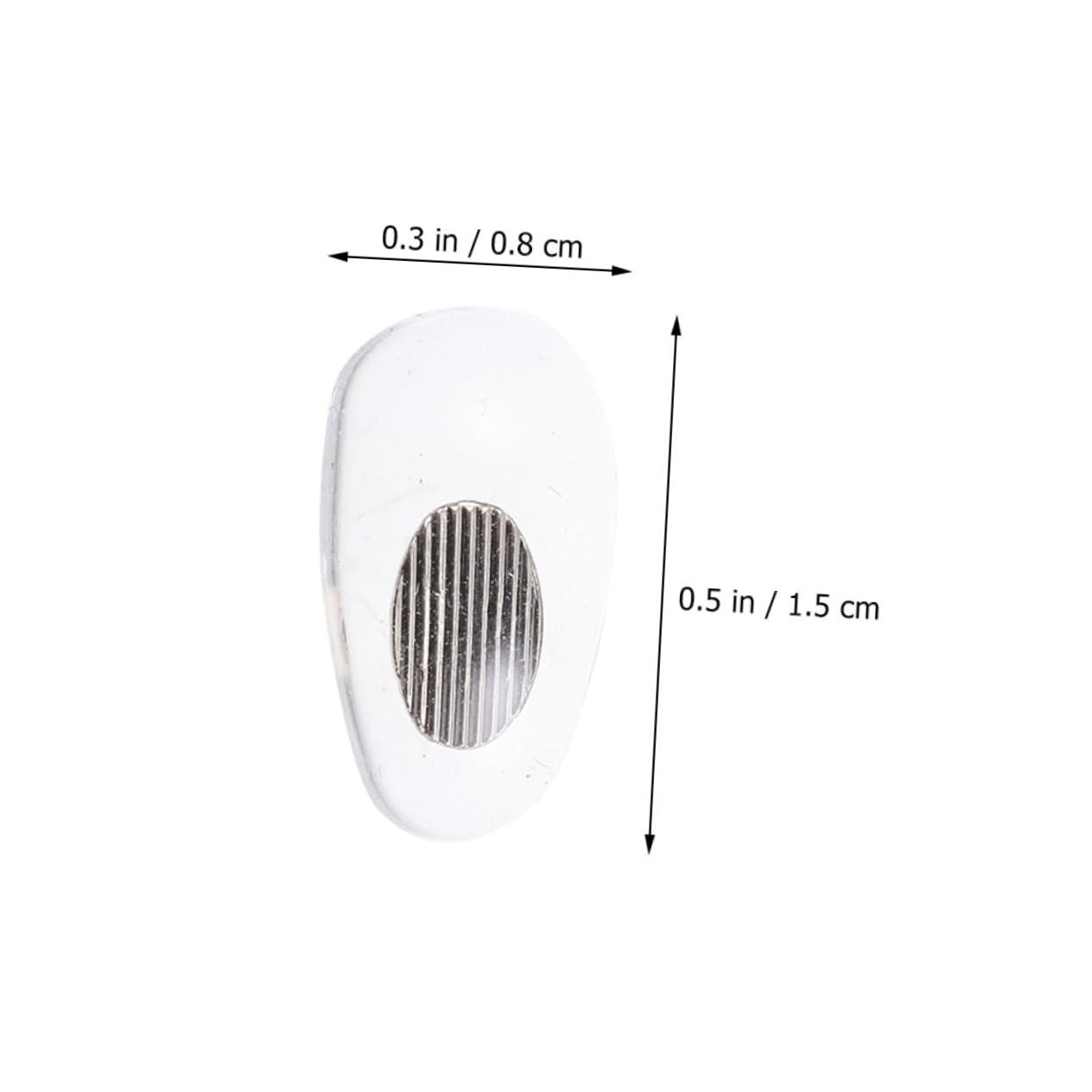 Didiseaon 60 Paires Plaquettes Nasales Protège-Nez pour Lunettes Verres Clairs Sangle De Pont De Lunettes Spectacle Coussinets De Soutien du Nez Tapis De Nez De Lunettes Gel De Silice Silver