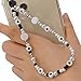 JAWSEU Handy Handgelenk Lanyard,Böhmische Handykette Handy Straps Perlen Telefon Handgelenk Smiley Gesicht Charme Perlen Telefon Anhänger für Mobile Handy Schmuck Hängen Chian für Frauen