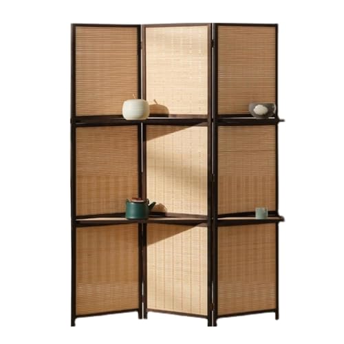 Cloison de séparation pliable 50x150cm avec étagères pour salon