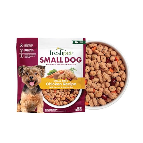 Freshpet Healthy & Natural Food for Small Dogs/Breeds, Fresh Grain Free Chicken Recipe, 1lb, Yellow (6-27975-01204-5)