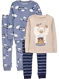 Simple Joys by Carter's Little Kid and Toddler Boys' 4-Piece Pajama Set