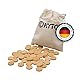 Kyto Bingo Holz Chips - 150 Scheiben aus Holz für Bingospiel-Karten 14/3 mm. Holzsteine, Zählsteine, Marker oder sonstige Spielsteine, mit Stoffbeutel