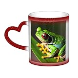 DURAGS Tree Frog Baby Magical Starry Sky - Taza de café y té de cerámica prémium que cambia de color, para un toque de magia