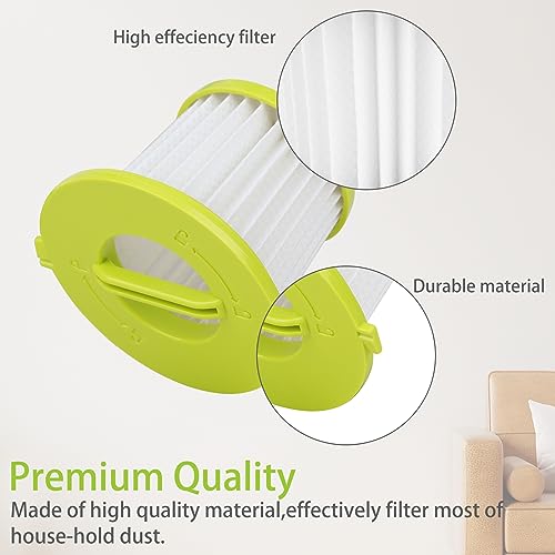 Image of Replacement Filter Compatible with Ryobi ONE+ 18V Handheld Vacuum Models PCL700 PCL704 PCL705 Compare to Part # A32F05N A32HF00(2 Pack)