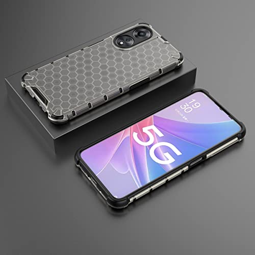 Image of Glasgow Back Case Cover Compatible with [ Oppo A58 5G / A78 5G ] (Stylish Design) - Black