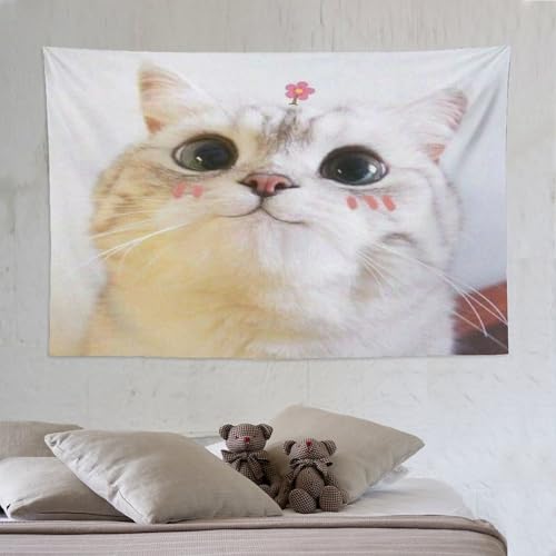 Tapisserie murale chat PAZZK 150x230 cm décoration de chambre imprimée en 3D