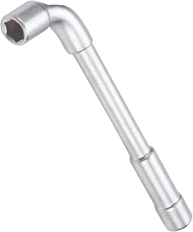 Auniwaig 8mm Metric L Shaped Angled Open Hex 6 Point Socket Wrench Matte Treatment, Cr-V