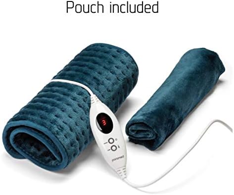 PARAMED Electric Heating Pad for Back Pain Relief, Muscle Soreness, and Joint Stiffness, Adjustable Heat, Flannel Softness, Large 12 x 24 Size for Shoulders, Neck, Lower Lumbar, Body
