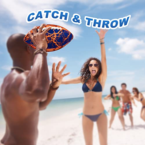 Jasonwell Pool Beach Water Football - 2 Pack Waterproof Football Strong Grip Fun Pool Toys Games for Swimming Pools Beach Lake Park Backyard Outdoor Play for Kids Children Teens Adults Family3