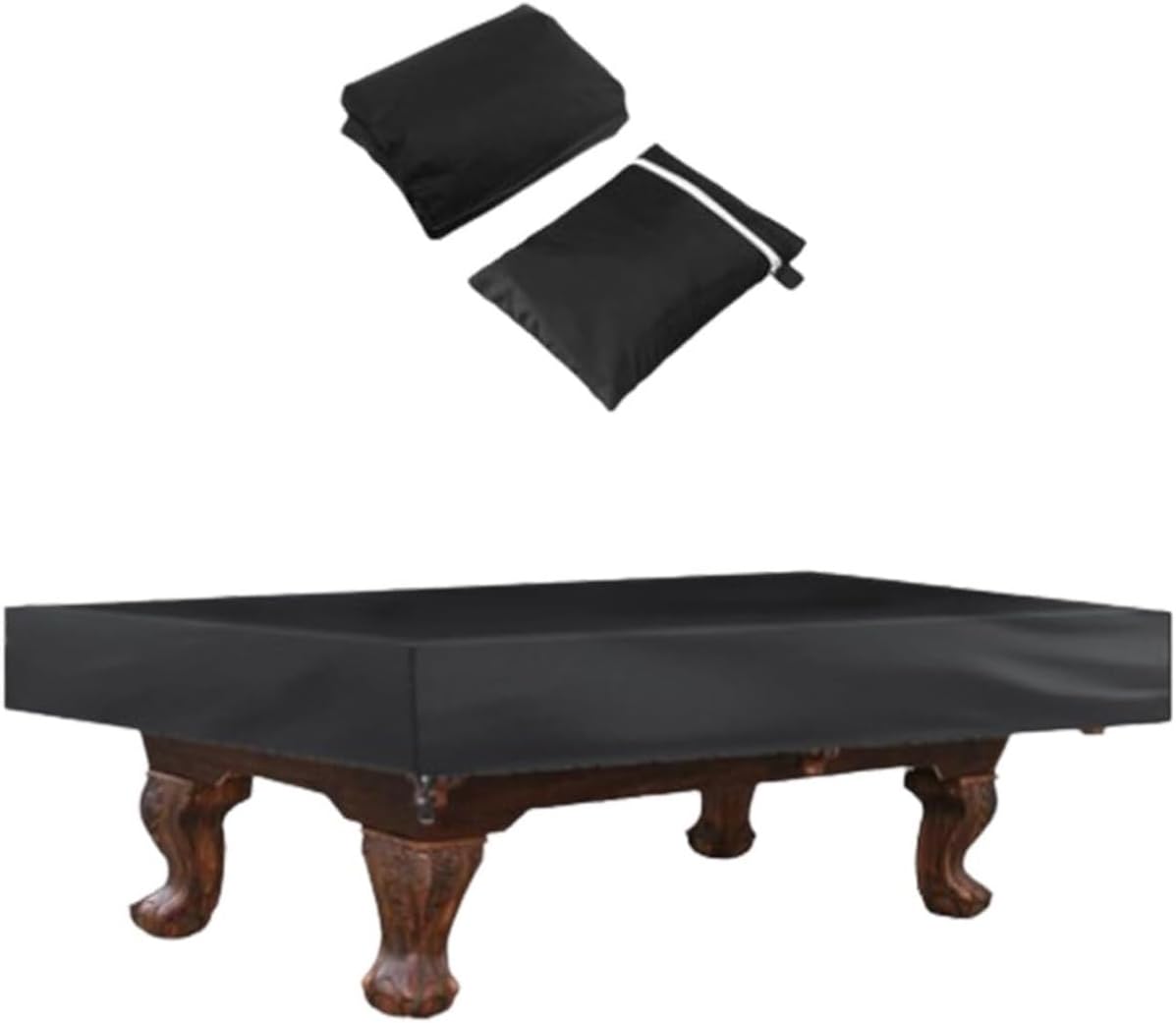 Pool Table Cover Pool Table Cover – Billiard Protector, Waterproof Shield, Outdoor Guard | Sun-Proof Heavy-Duty Protection(Black)