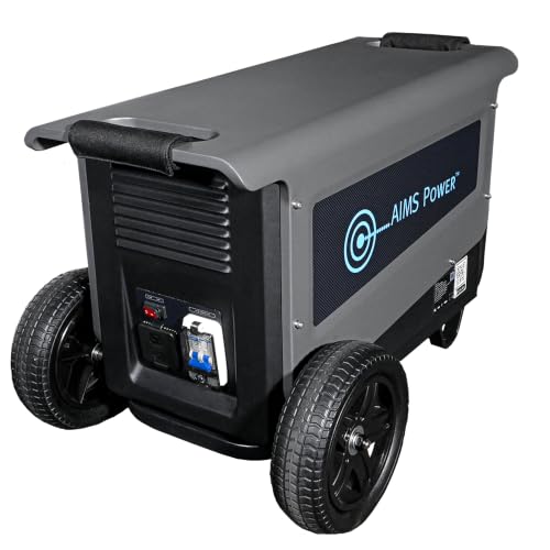 Image of AIMS 33A Portable Solar Generator 5.04 kWh LiFePO4 | Solar & Grid Inputs | Solar Input, Grid Input