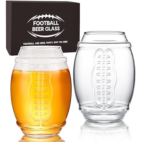 Erweicet 20 Ounce Football Beer Glass Set Cover