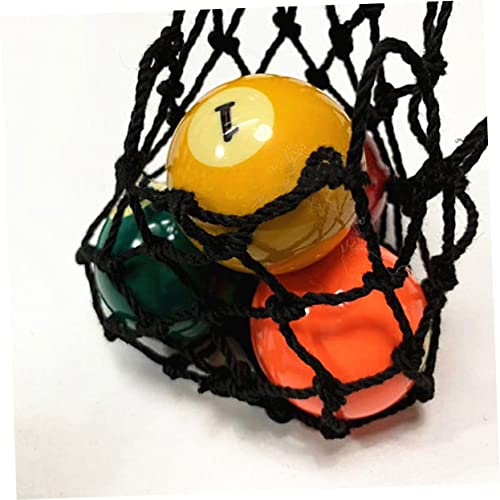 Besportble 6Pcs Billiard Net Bag Snooker Table Black Mesh Bags Green Accessories Billiard Net Bags Billiard Drop Pocket Bumper Pool Pockets Billiard Net Pockets Cotton Billiard Net Bag Black #TOP2