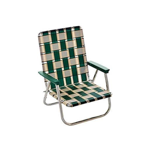 Lawn Chair USA Folding Aluminum Outdoor Patio Lawn Chair | Heavy-Duty Webbed Chairs for Camping...
