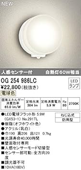 Amazon.co.jp: オーデリック ポーチライト 【OG254986LC】【OG 254