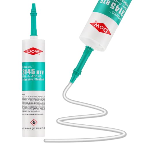 3145 RTV 305ml/10.3oz MIL-A-46146 Clear Adhesive Sealant for Sealing in and Around Wired and Electrical Leads Non Flow Primerless Adhesion High Strength Group II/III