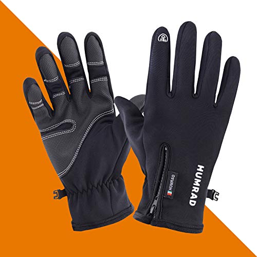 LS LETONG SINIAN Guantes Running,Pantalla Táctil Guantes Corriendo de Invierno Otoño Antideslizante para Hombre y Mujer Guantes Moto y Ciclismo Senderismo,Carrera,Ciclismo Forro de Guantes Esquí (L)