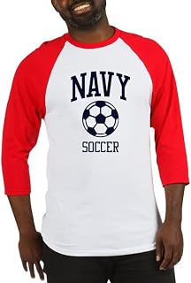 CafePress U.S. Navy Soccer Baseball Tee Baseball Shirt