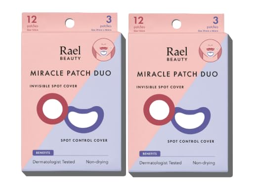 Rael Beauty Travel Size Miracle Patch Duo, Invisible Spot Control...
