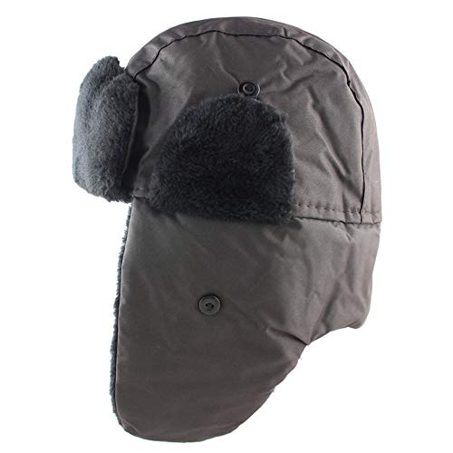 Chapka hiver unisexe avec protège-oreilles style ushanka russe pour ski et neige
