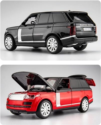 Image of Range Rover 1:32 Model Car with Box, Zinc Alloy Pull Back Toy car with Sound and Light for Kids Boy Girl Gift [Colors as Per Stock]