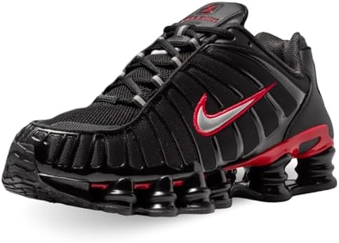 Nike Tênis masculino Shox TL (CN0151-003, preto/vermelho