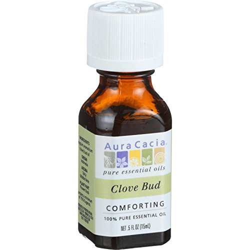 Aceite esencial Clavo Bud Aura Cacia 0.5 oz miniatura 1