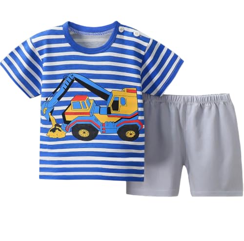 Image of Baby Toddler Boys 4 PCs T-shirts and Shorts Set Summer Clothes Outfit