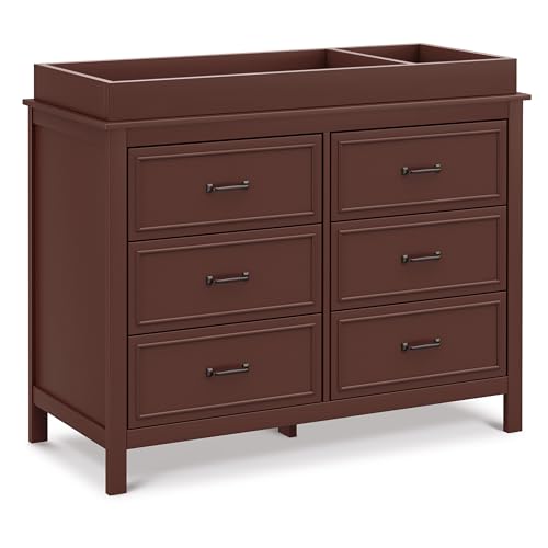 Image of Davinci Charlie 6-Drawer Double Dresser in Crimson, GREENGUARD Gold Certified