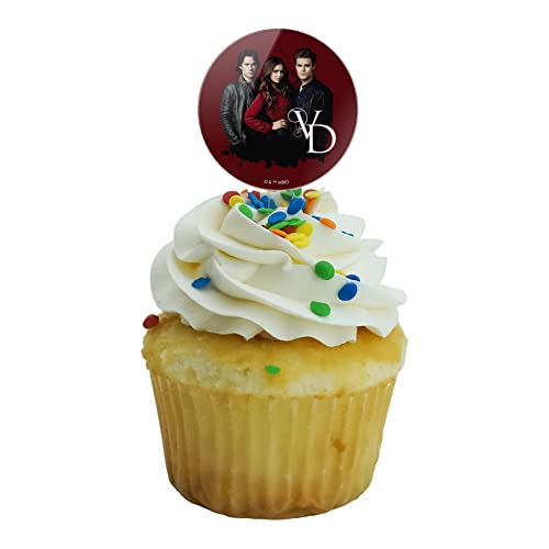 Graphics & More CUPT.CIR.ACR.6PK.WBT1349 The Vampire Diaries Group Cupcake Picks Toppers Decoration Set Of 6 thumb #4