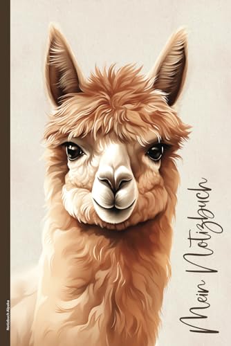 Notizbuch Alpaka: A5 Buch für Notizen mit Alpaka Motiv praktisches Notizheft Dot Grid kleines Geschenk für Alpaka Liebhaber Geschenkidee mit Alpakas Kleinigkeiten zum Geburtstag und Jubiläum