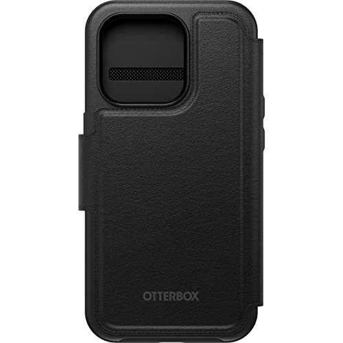 Image of OtterBox Detachable Folio Wallet (Case Sold Separately) for MagSafe - iPhone 15 Pro and iPhone 14 Pro - Shadow (Black)