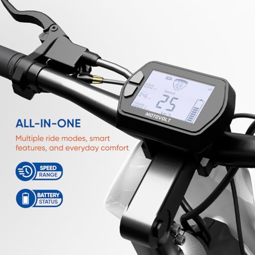 Image of Motovolt URBN E-Moped | Up to 105 km Range (PAS Mode) | 250W BLDC Motor | 36V Removable LFP Battery, 20Ah (IP67) | 120 kg Load Capacity | Spring + Hydraulic Suspension | 20 inch Tyres | Dove White 1