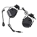 HERCHR Tactical Headset, Tactical Headset Hunting & Shooting Earmuffs Ear Hearing Protection Headphones Sound Amplification for Walkie-Talkie(Black)