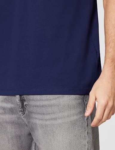 Calvin Klein Herren Ss 30S Whsl Ckj 2Tone Ck Lv14Re829G Graphic Tees, Purple (Maritime Blue), M 5