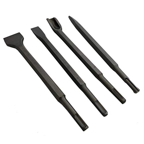 Cincel SDS Plus de 250 mm en pack de 4 con alta resistencia al impacto 2