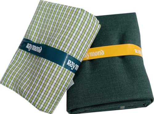 Image of Raymond Premium Unstitched Formal Shirt Fabric, Cotton Blend Stripes, 150 x 150 cm, Regular Fit, Professional Wear Collection