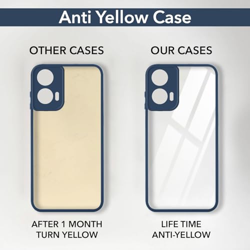 Image of Jkobi Ultra-Hybrid Back Cover Case for Motorola Moto G35 5G (Lifetime Anti Yellow | Anti Scratch | Crystal Clear Shockproof)