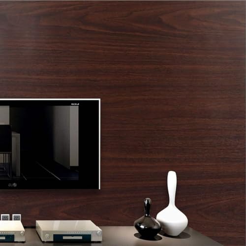 Image of CVANU Self-Adhesive Wood Grain Wallpaper Waterproof PVC Vinyl for Furniture, Door, Wardrobe & Desktop (24x36 Inch, CV08)