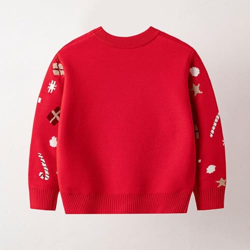 Toddler Boys Girls Christmas Sweater Chunky Knit Santa Winter Crewneck Pullover Top Fall Winter Warm Knitwear2