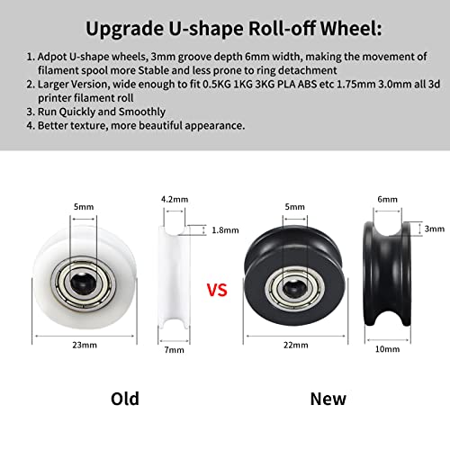 3D Printer Filament Spool Adjustable Holder: Fysetc New 3Kg-Filament Spool Stand Wide With Range 23-116Mm Mount Rack Bracket Universal Fits For Tpu Pla Abs Petg Nylon 0.5-3Kg 3D Printing Material #TOP1