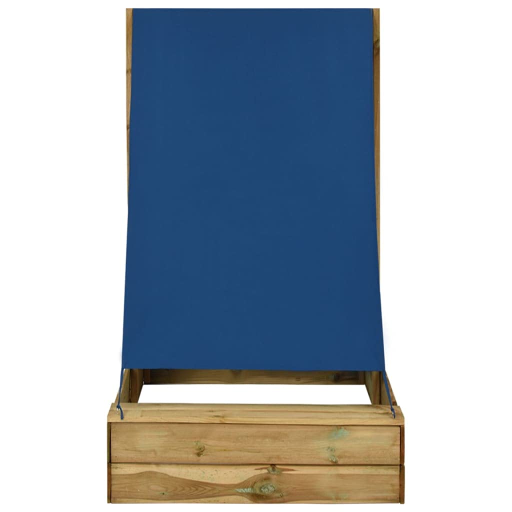 INLIFE Arenero con techo para niños, 80 x 60 x 97,5 cm madera de pino impregnada, 14,42 kg, 3059958