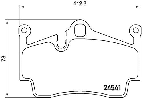 Miniatura 2 de Brembo P65028 Juego de pastillas de freno de disco traseras bajas PORSCHE OE# 98735293901