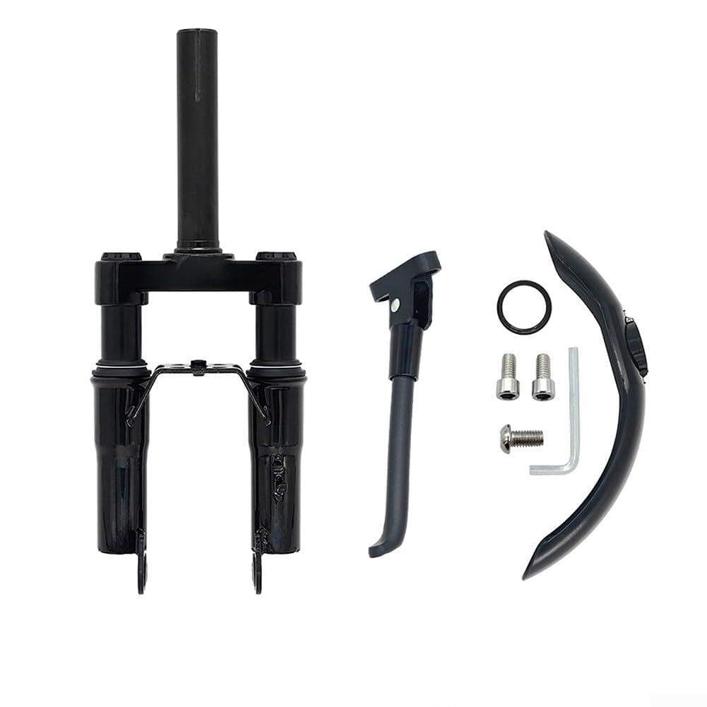 Ensemble d'amortisseur de fourche avant compatible avec Xiaomi pour trottinette électrique M365 Pro Pro2, kit de mise à niveau de suspension en alliage d'aluminium noir pour une conduite fluide
