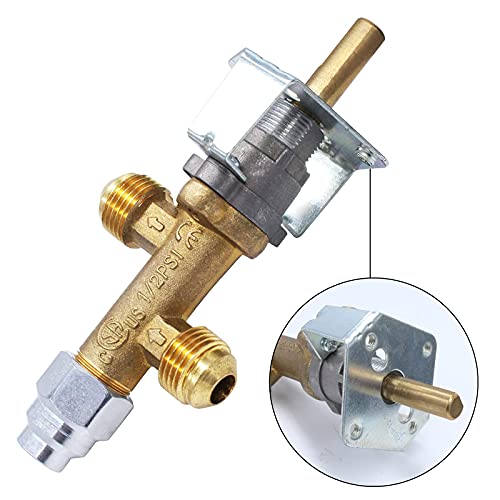 MCAMPAS 5/8\" (3/8\" Swivel Flare) Male Flare Gas Safety Control Valve Thermocouple Assembly Kit for Low Pressure Propane Fire Pit, Fireplace - Thumbnail 3