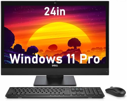 Image of Dell OptiPlex 7440 All-in-One Computer PC, 23.8in FHD(1920x1080) AIO PC, Intel Core i7-6700, 8GB RAM, 256GB SSD, WiFi, Bluetooth, Win11 pro(Renewed)
